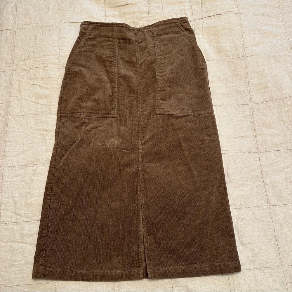 Muji Corduroy Midi Skirt - Medium